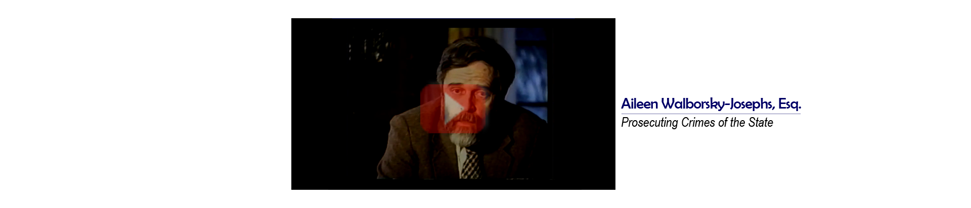 Documentary image captured for Prosecuting Crimes of the State